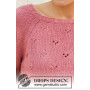 Raspberry Kiss Jumper by DROPS Design - Knitted Jumper Pattern Sizes S - XXXL