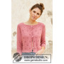 Raspberry Kiss by DROPS Design - Knitted Jacket Pattern Sizes S - XXXL