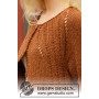 Autumn Spice Cardigan by DROPS Design - Knitted Jumper Pattern Sizes S - XXXL