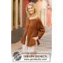 Autumn Spice Cardigan by DROPS Design - Knitted Jumper Pattern Sizes S - XXXL