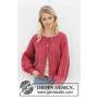 Berry Diamond Cardigan by DROPS Design - Knitted Jumper Pattern Sizes S - XXXL