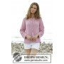 Peonia Cardigan by DROPS Design - Jacket Knitting pattern size S - XXXL