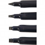 Calligraphy Marker, line width: 1.4+2.5+3.6+4,8 mm, 4 pcs, black