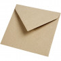 Recycled Envelopes, size 16x16 cm, 120 g, 50 pcs, natural