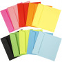 Coloured Envelopes, assorted colours, envelope size 16x16 cm, 80 g, 10x10 pc/ 1 pack