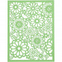 Pad with Cardboard Lace Patterns, green, light green, yellow, light yellow, A6, 104x146 mm, 200 g, 24 pc/ 1 pack