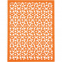 Pad with Cardboard Lace Patterns, orange, pink, red, rose, A6, 104x146 mm, 200 g, 24 pc/ 1 pack