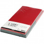 Cards and envelopes, green, red, card size 15x15 cm, envelope size 16x16 cm, 110+230 g, 50 set/ 1 pack