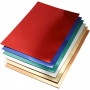 Metal cardboard, ass. colors, A2, 420x594 mm, 280 g, 30 ass. sheets/ 1 pk.