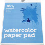 Watercolour Paper Pad, A3 297x420 mm, 180 g, 20 sheets, white