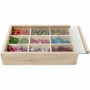 Wood Storage Box for Buttons 17x13x3.5 cm