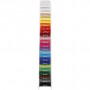 Coloured Card, assorted colours, A4, 210x297 mm, 180 g, 120x20 sheet/ 1 pack