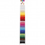 Coloured Card, assorted colours, A4, 210x297 mm, 180 g, 100 sheet/ 24 pack