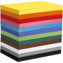 Coloured Card, assorted colours, A4, 210x297 mm, 180 g, 1200 ass sheets/ 1 pack