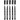 Permanent Markers, line width: 2x0.6+2x0.8+1.3mm, 5 pcs, black