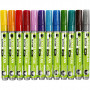 Glass & Porcelain Marker, assorted colours, line 2-4 mm, semi opaque, 12 pc/ 1 pack