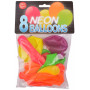 Bini Balloons Neon Assorted Colours Ø26cm - 8 pcs