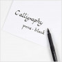 Calligraphy Marker, line width: 1.4+2.5+3.6+4,8 mm, 4 pcs, black