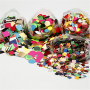 Card Mosaics, assorted colours, size 10+15+20 mm, 180 g/ 8 pack