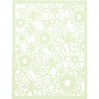 Pad with Cardboard Lace Patterns, green, light green, yellow, light yellow, A6, 104x146 mm, 200 g, 24 pc/ 1 pack