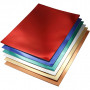 Metallic Foil Card, assorted colours, A4, 210x297 mm, 280 g, 30 ass sheets/ 1 pack