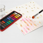 Watercolor Paper Pad with Printed Designs, white, size 30,5x30,5 cm, 12 sheet/ 1 pc