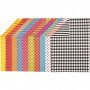 Patterned Card, assorted colours, A4, 210x297 mm, 250 g, 200 ass sheets/ 1 pack