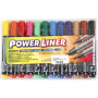 Power Liner, line width: 1.5-3 mm, 12 pcs, asstd colours