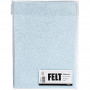 Craft Felt, light blue, A4, 210x297 mm, thickness 1 mm, 10 sheet/ 1 pack