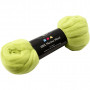Carded Wool, 21 micron, 100 g, lime green