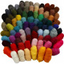 Wool for Needle felting 86x10 g Ass. colours