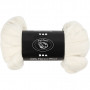Carded Wool Merino Off White 21μm 100g