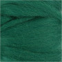 Carded Wool, 21 micron, 100 g, green