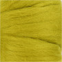 Carded Wool, 21 micron, 100 g, lemon