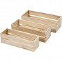Wood Boxes, 3 pcs, paulownia