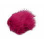 Pom Pom Kvast Rabbit Fur Pink 60 mm