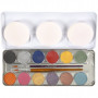 Water-Based Face Paint, mother of pearl colours, 12 colour/ 1 set