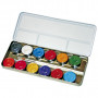Water-Based Face Paint, mother of pearl colours, 12 colour/ 1 set