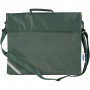 School Bag, green, depth 6 cm, size 36x31 cm, 1 pc
