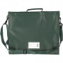 School bag, green, D: 6 cm, size 36x31 cm, 1 pc.