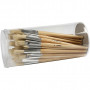 Nature Line Brushes, L: 19,5-23 cm, W: 4-17 mm, flat,round, 80 pc/ 1 pack
