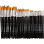 Gold Line Brushes, L: 17-21 cm, W: 1-7 mm, round, 12 pc/ 7 pack