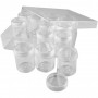 Storage Containers, H: 47 mm, D: 37 mm, 12 pcs