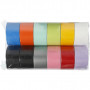Duct Tape, assorted colours, Solid colour, W: 48 mm, 12x5 m/ 1 pack