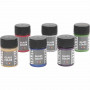 Glass Color Metal, assorted colours, 6x30 ml/ 1 pack