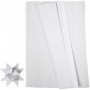 Paper Star Strips White 45cm 10mm Diameter 4.5cm - 500 pcs