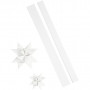 Star Strips, W: 25+40 mm, D: 11.5+18.5 cm, 16 strips, white