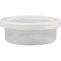 Plastic Tub with Lid, H: 24 mm, dia. 68 mm, 45 ml, 20 pc/ 1 pack