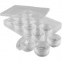 Storage Containers, H: 20 mm, D: 35 mm, 12 pcs