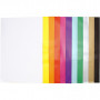 Glazed Paper, assorted colours, 32x48 cm, 80 g, 25 sheet/ 11 pack